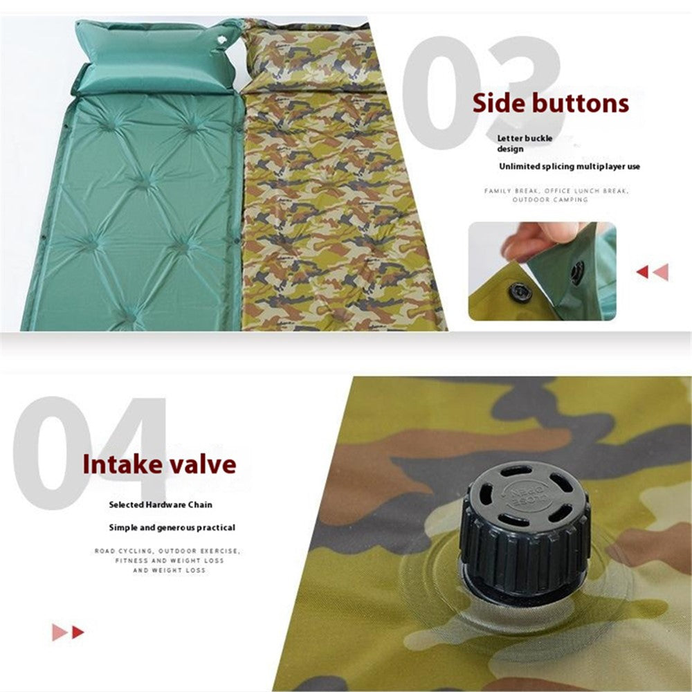 ZC-9#25 Self Inflating Sleeping Pad Camping Mattress Sleeping Mat for Camping Hiking