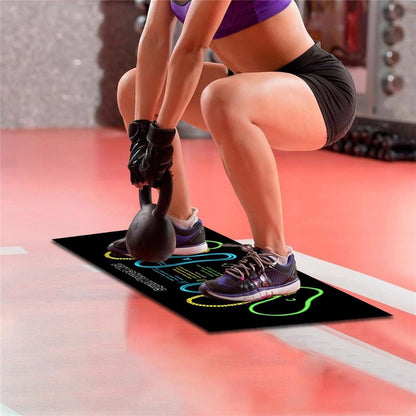 Squat Target Mat 35 x 80CM Crystal Velvet Silicone Base Hip Muscle Training Pad Workout Assistant