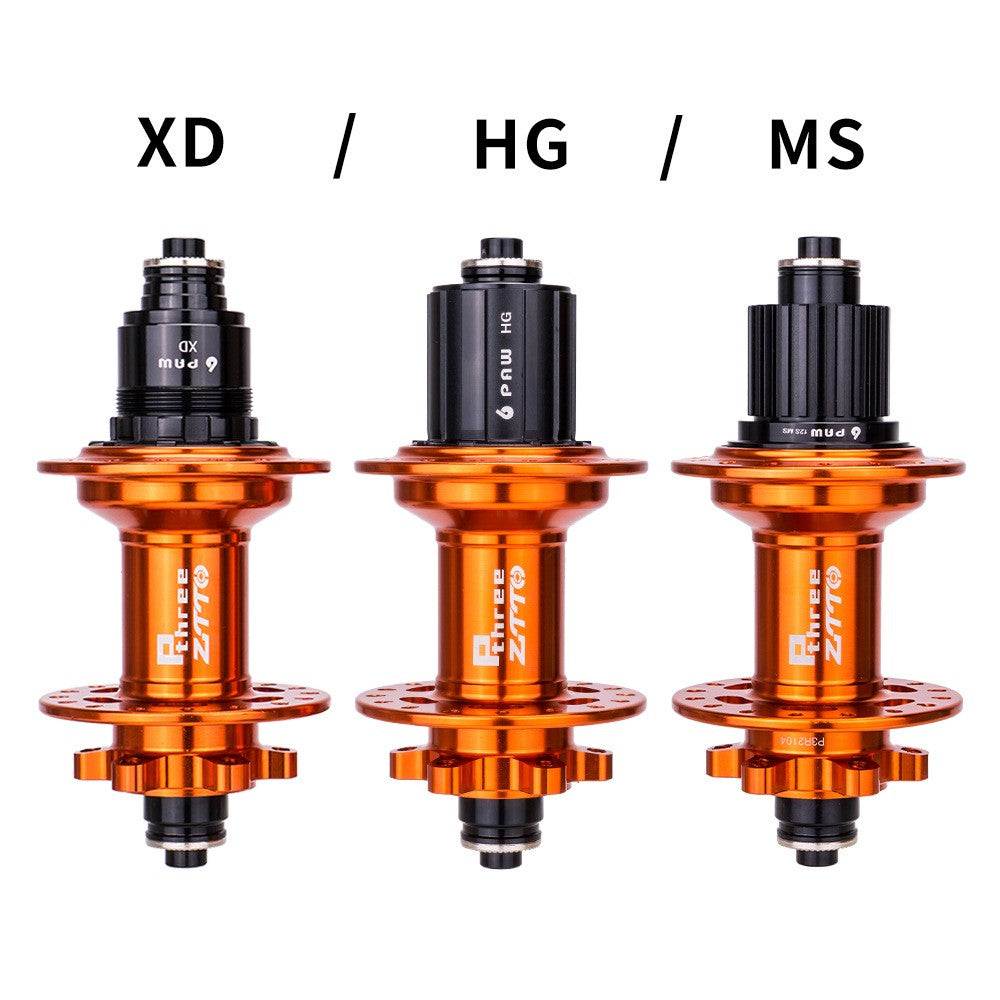 ZTTO P3 1 Pair MTB Bicycle 8-11 Speed 32H 6 Pawls Aluminum Alloy Disc Brake Hub