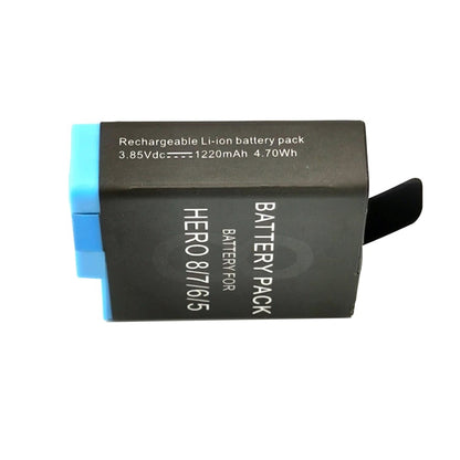 AHDBT-801 1220mAh Rechargeable Battery for GoPro Hero 8/7/6/5 Camera