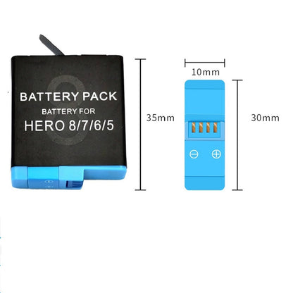 AHDBT-801 1220mAh Rechargeable Battery for GoPro Hero 8/7/6/5 Camera