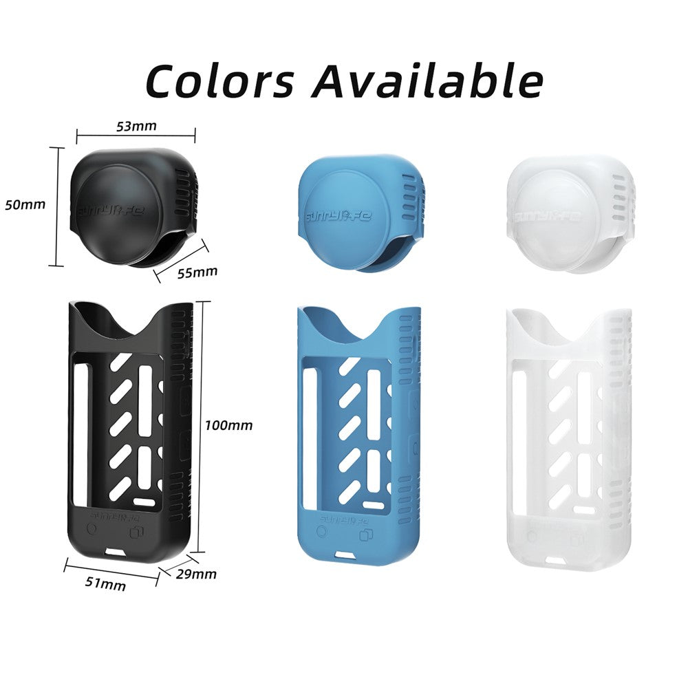 SUNNYLIFE X4-BHT818 For Insta360 X4 Silicone Protective Case Camera Sleeve with Lens Cap Cover