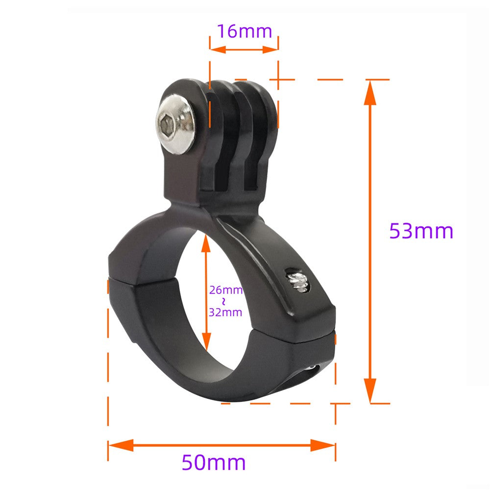GP63 For GoPro Hero 8 / 7 / 6 / 5 Bicycle Mount Holder Bike Handlebar Action Camera O-Shape Clip Bracket