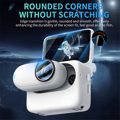 STARTRC 1144857 For Insta360 GO 3S 2Pcs Tempered Glass Camera Screen Protector + 2Pcs Lens Film