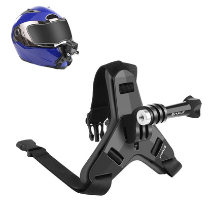PULUZ PU579 For GoPro Hero 11 / 10 Sports Camera Motorcycle Helmet Mount Chin Bracket