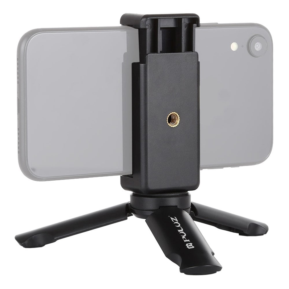 PULUZ PU373 For DJI Osmo Action Series / Smartphone Folding Mini Tripod with Universal Phone Clamp