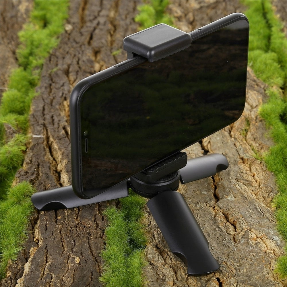 PULUZ PU373 For DJI Osmo Action Series / Smartphone Folding Mini Tripod with Universal Phone Clamp