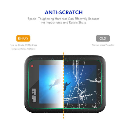 ENKAY HAT PRINCE For GoPro Hero 13   High Aluminium-silicon Glass Film 0.2mm 9H Camera Lens + Screen Protector Set