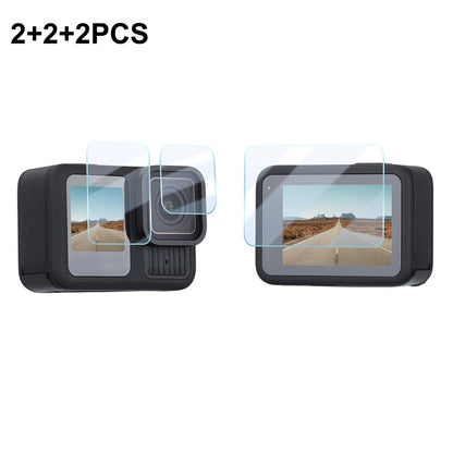 SUNNYLIFE GO-BHM882 2 Sets For GoPro Hero 13 Tempered Glass Lens Film + Front and Back Screen Film