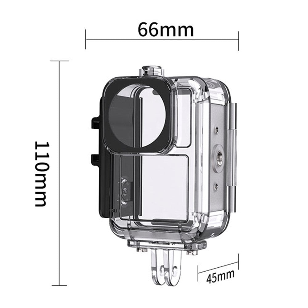 FLW019 For DJI Osmo Action 5 Pro / 4 / 3 Camera Waterproof Anti-Drop Shell 45m Diving Case
