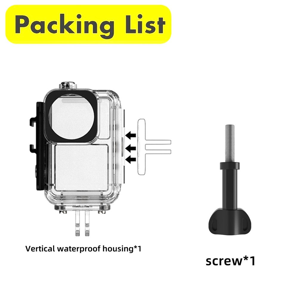 FLW019 For DJI Osmo Action 5 Pro / 4 / 3 Camera Waterproof Anti-Drop Shell 45m Diving Case