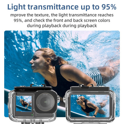 FLW019 For DJI Osmo Action 5 Pro / 4 / 3 Camera Waterproof Anti-Drop Shell 45m Diving Case