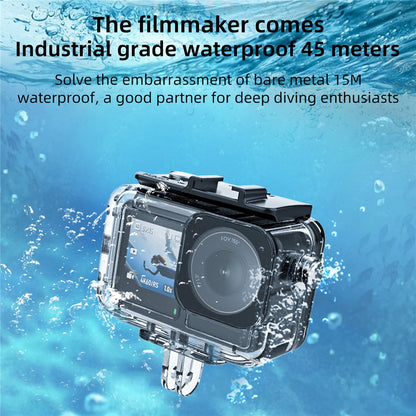 FLW019 For DJI Osmo Action 5 Pro / 4 / 3 Camera Waterproof Anti-Drop Shell 45m Diving Case