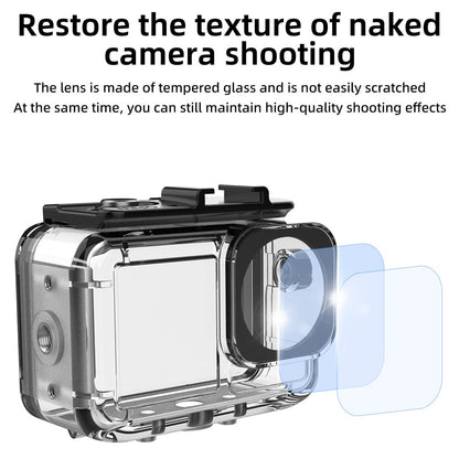 FLW019 For DJI Osmo Action 5 Pro / 4 / 3 Camera Waterproof Anti-Drop Shell 45m Diving Case