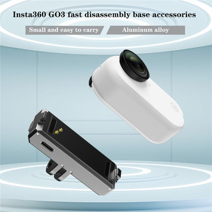 IN71 For Insta360 GO 3S / Go 3 Magnetic Suction Metal Camera Holder Base with Charging Port
