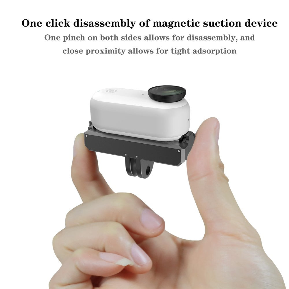 IN71 For Insta360 GO 3S / Go 3 Magnetic Suction Metal Camera Holder Base with Charging Port