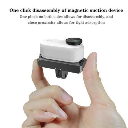 IN71 For Insta360 GO 3S / Go 3 Magnetic Suction Metal Camera Holder Base with Charging Port