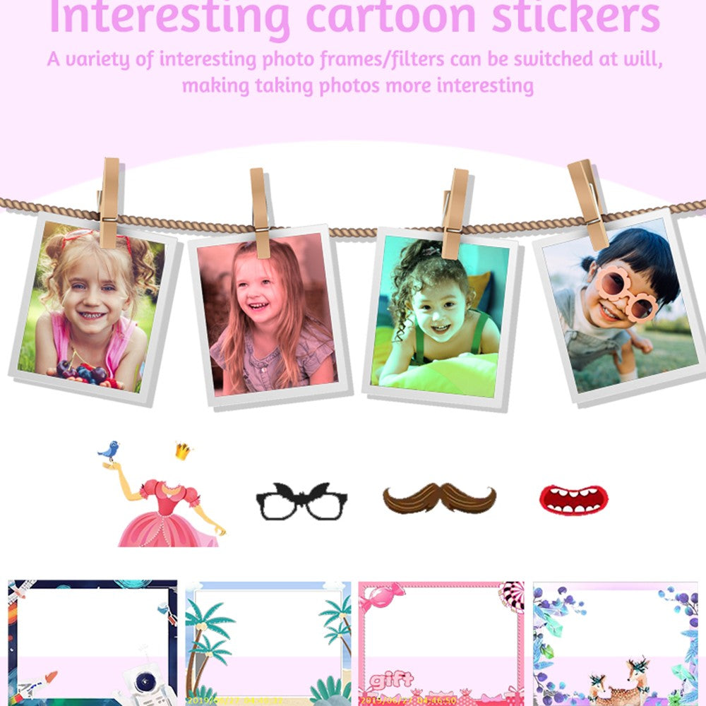 F79 2.4 Inch HD Kids Camera Flip Lens Smart Focus Digital Camera Camcorder (Without Tripod)