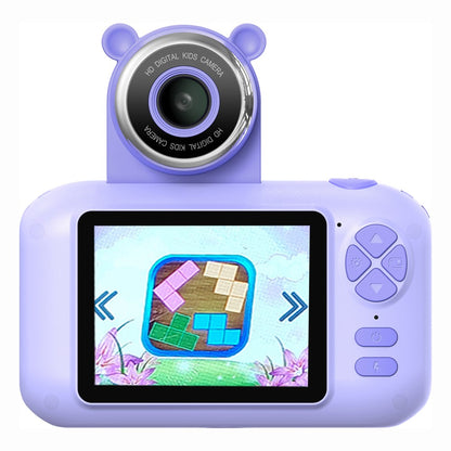 F79 2.4 Inch HD Kids Camera Flip Lens Smart Focus Digital Camera Camcorder (Without Tripod)