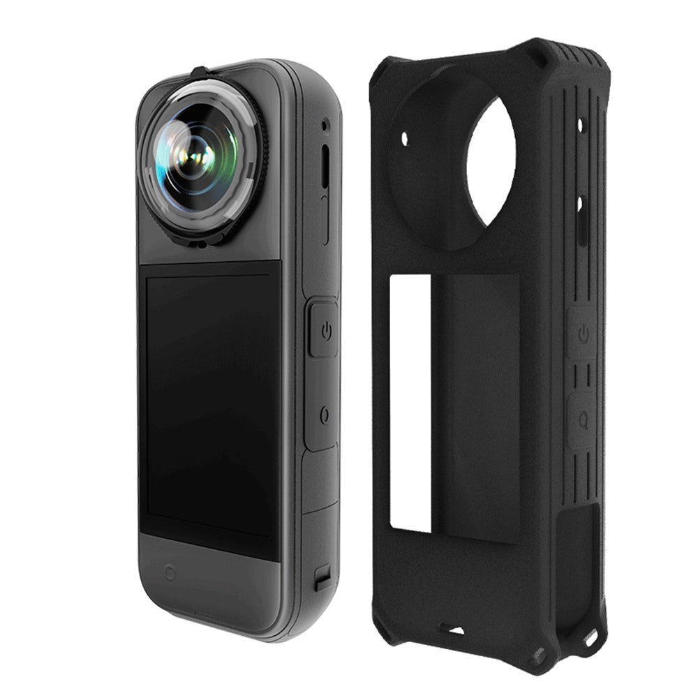 For Insta360 X5 Panoramic Camera Silicone Protective Case Shockproof Anti Scratch Dust Cover