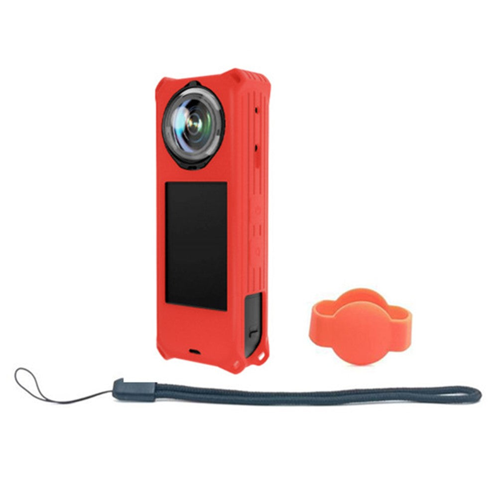 For Insta360 X5 Panoramic Camera Silicone Protective Case Shockproof Anti Scratch Dust Cover