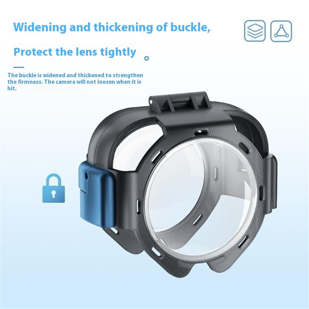 For Insta360 X5 Lens Protector Action Camera Snap-On Glass Cover 9H Hardness Anti Fog / Waterproof / Scratch Resistant