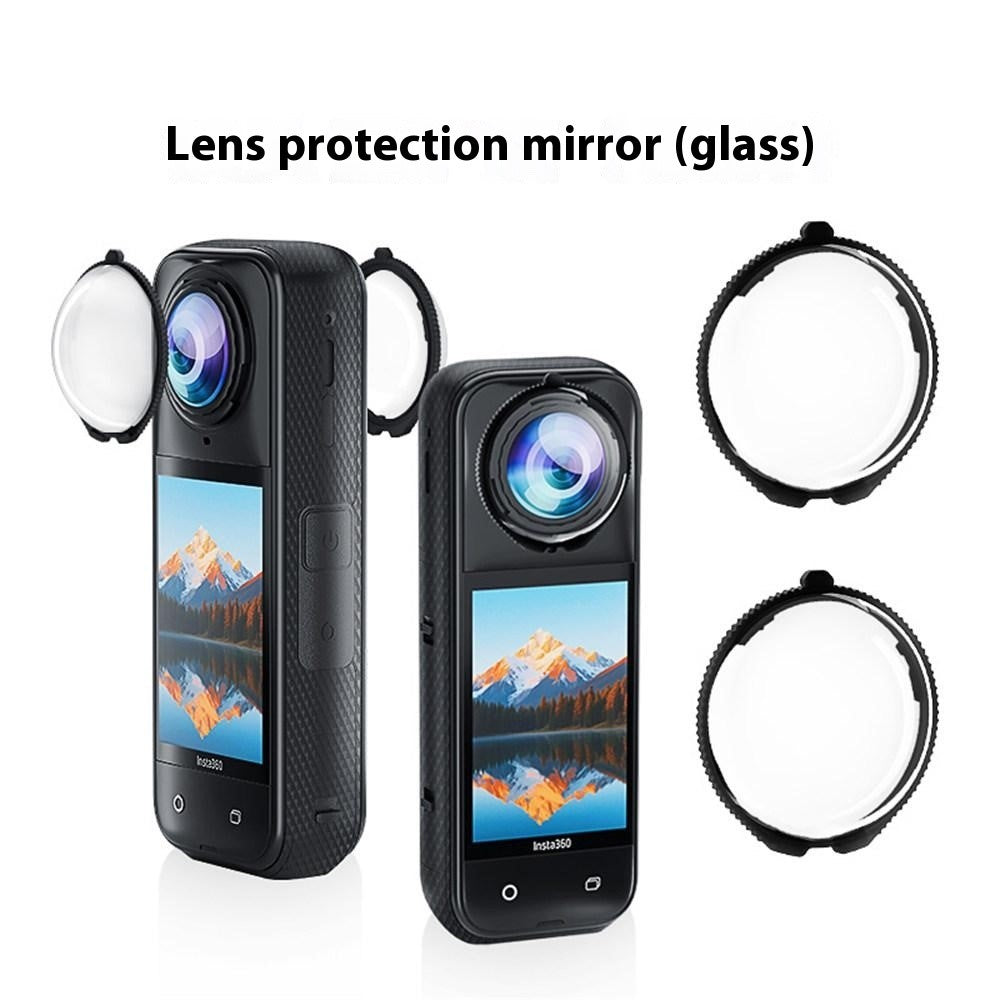 For Insta360 X5 2Pcs Panoramic Camera Lens Protector Anti Fog Scratch Resistant Optical Glass Lens Cover