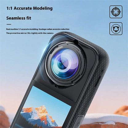 For Insta360 X5 2Pcs Panoramic Camera Lens Protector Anti Fog Scratch Resistant Optical Glass Lens Cover