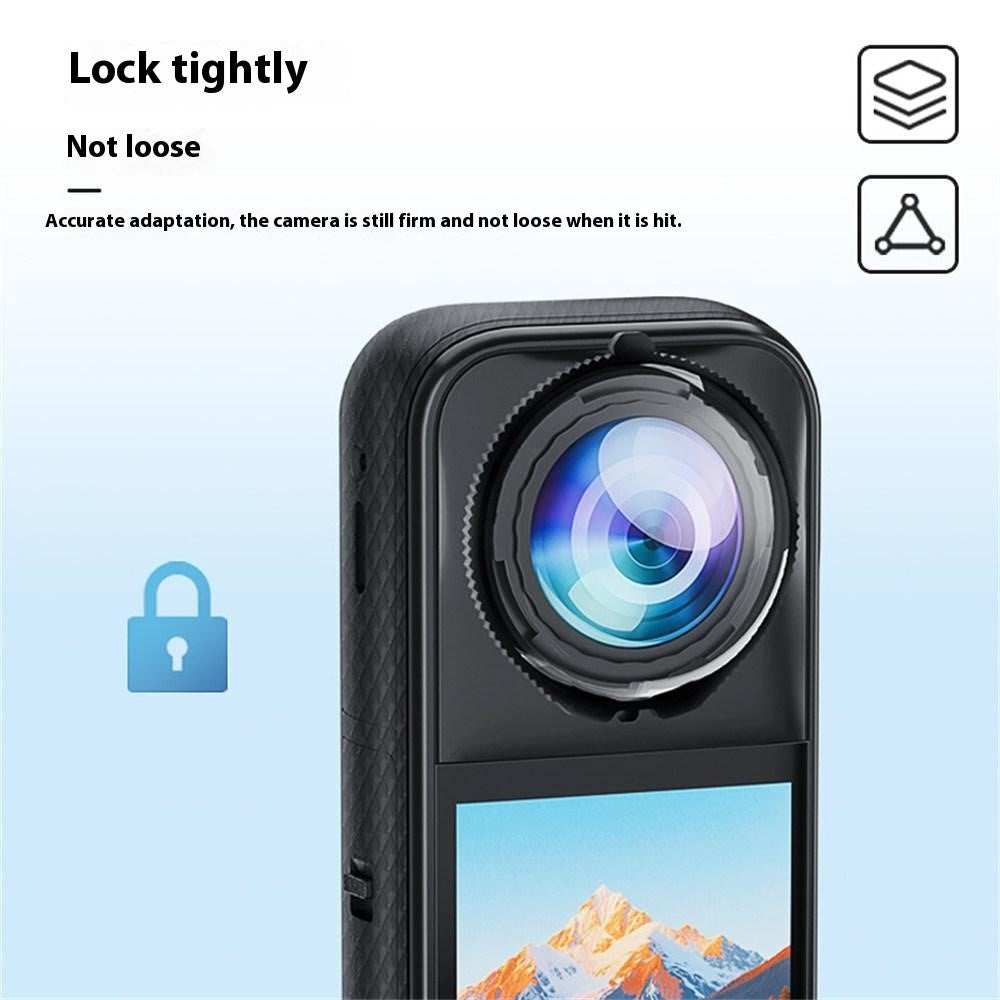 For Insta360 X5 2Pcs Panoramic Camera Lens Protector Anti Fog Scratch Resistant Optical Glass Lens Cover
