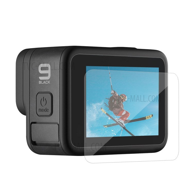 AT1090 3Pcs/Set Tempered Glass Screen Protectors Lens Film for GoPro Hero9