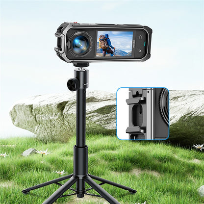 For Insta360 X5 Panoramic Action Camera Cage Quick Release Metal Protective Frame with Magnetic Base