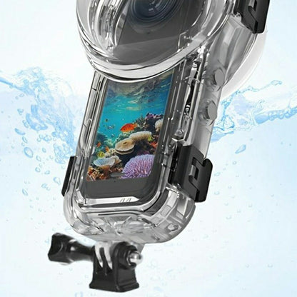 For Insta360 X5 Action Camera Invisible Diving Case 60M Underwater Hard PC Waterproof Housing