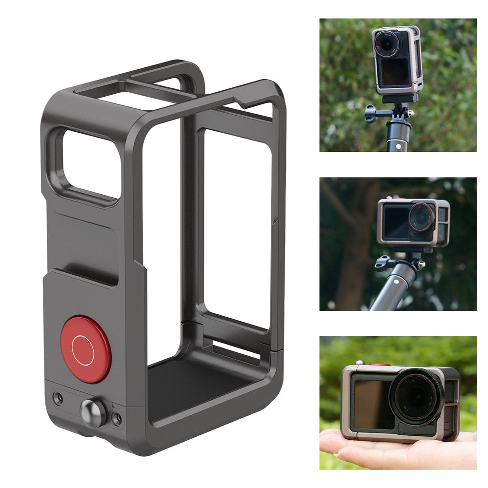 FLW042 For DJI Action 5 Pro / 4 / 3 Camera Cage Aluminum Alloy Multi-Interface Expansion Frame