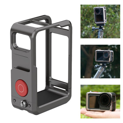 FLW042 For DJI Action 5 Pro / 4 / 3 Camera Cage Aluminum Alloy Multi-Interface Expansion Frame