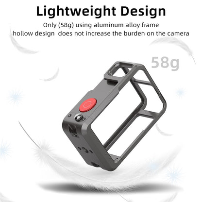 FLW042 For DJI Action 5 Pro / 4 / 3 Camera Cage Aluminum Alloy Multi-Interface Expansion Frame