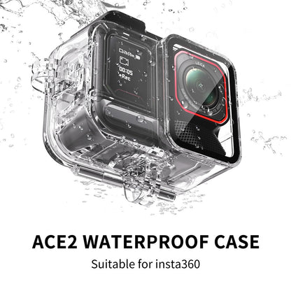 FLW057 For Insta360 Ace Pro 2 / ACE Pro Camera Waterproof Case 45m Underwater Housing Dustproof Shockproof Shell