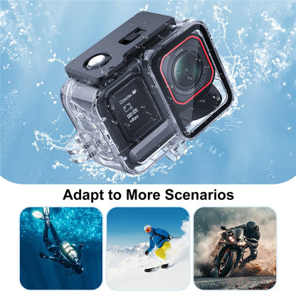 FLW057 For Insta360 Ace Pro 2 / ACE Pro Camera Waterproof Case 45m Underwater Housing Dustproof Shockproof Shell