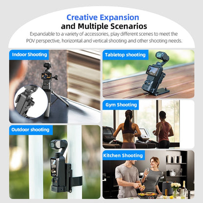 STARTRC 12150099 For DJI Osmo Pocket 3 Magnetic Mount Bracket Foldable 180° Adjustable Camera Stand