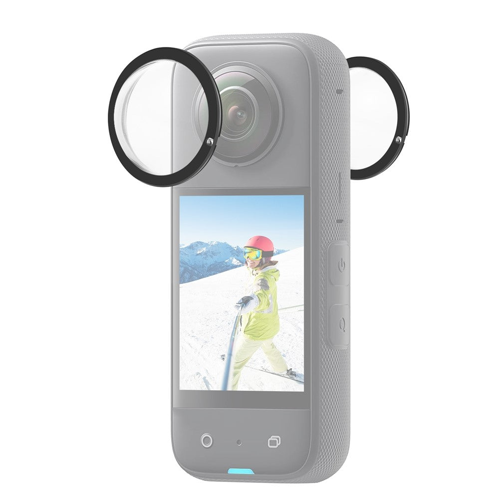 PULUZ PU806B 2Pcs for Insta360 X3 Panoramic Lens Protector Anti-Scratch Impact Resistant HD Lens Guard