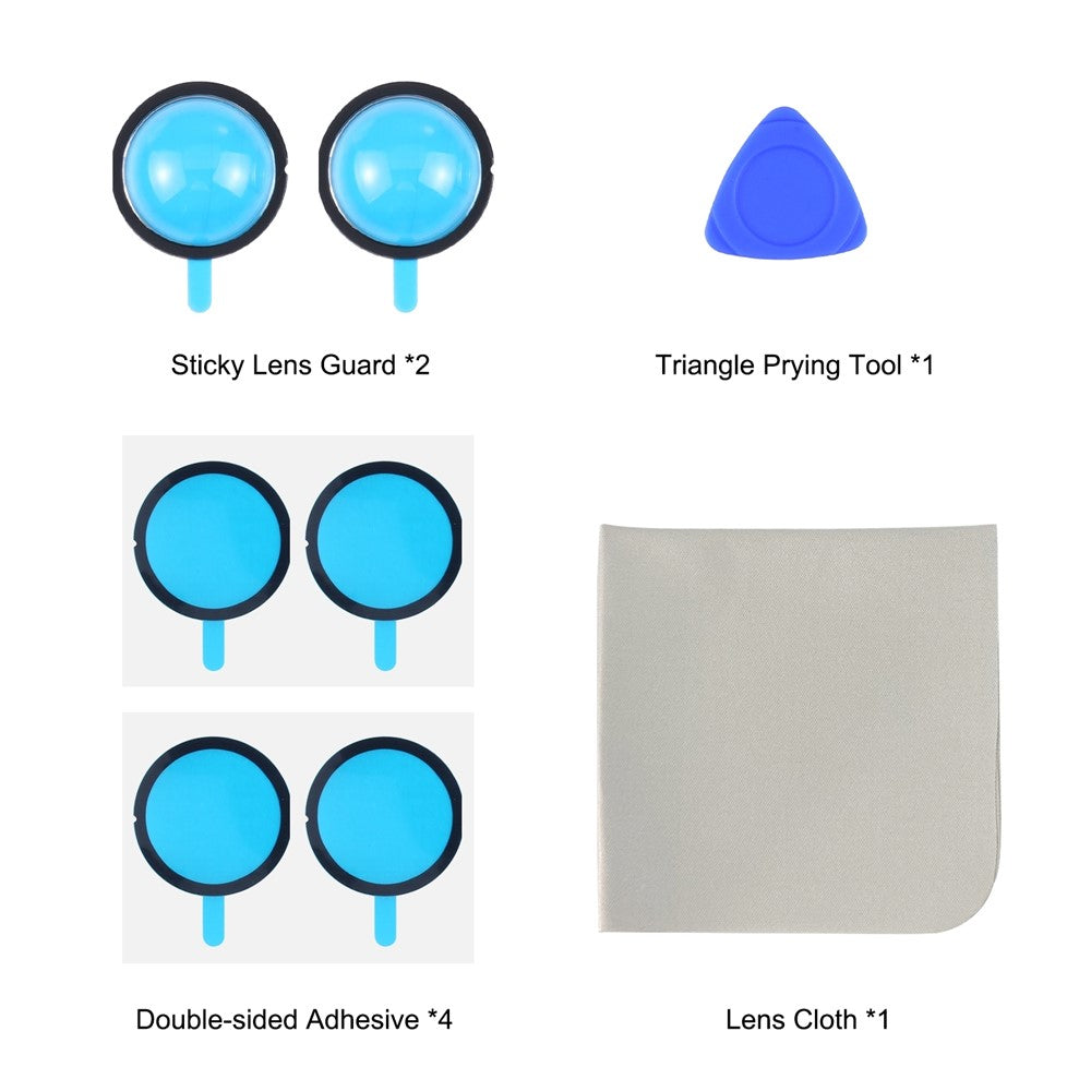 PULUZ PU806B 2Pcs for Insta360 X3 Panoramic Lens Protector Anti-Scratch Impact Resistant HD Lens Guard