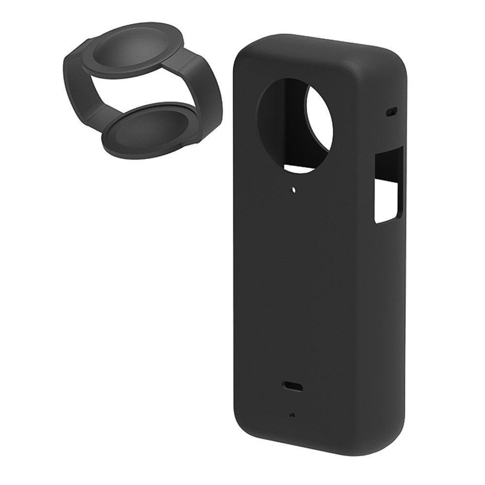 PULUZ PU802 For Insta360 X3 Silicone Camera Protective Case with Lens Cover