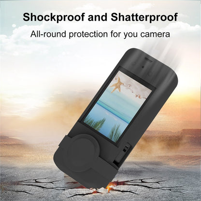 PULUZ PU802 For Insta360 X3 Silicone Camera Protective Case with Lens Cover