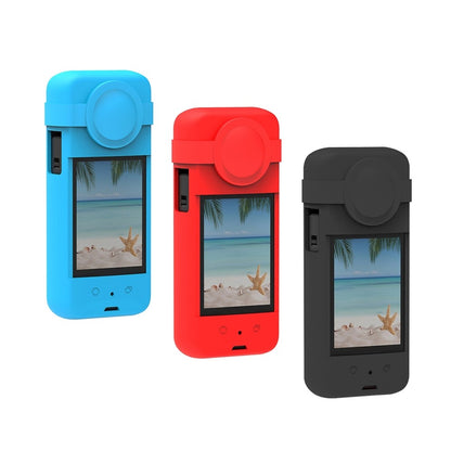 PULUZ PU802 For Insta360 X3 Silicone Camera Protective Case with Lens Cover