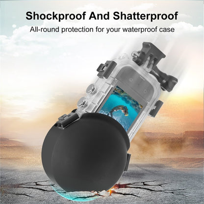 PULUZ PU891 For Insta360 X3 Panoramic Camera Invisible Waterproof Case Silicone Lens Protective Cover