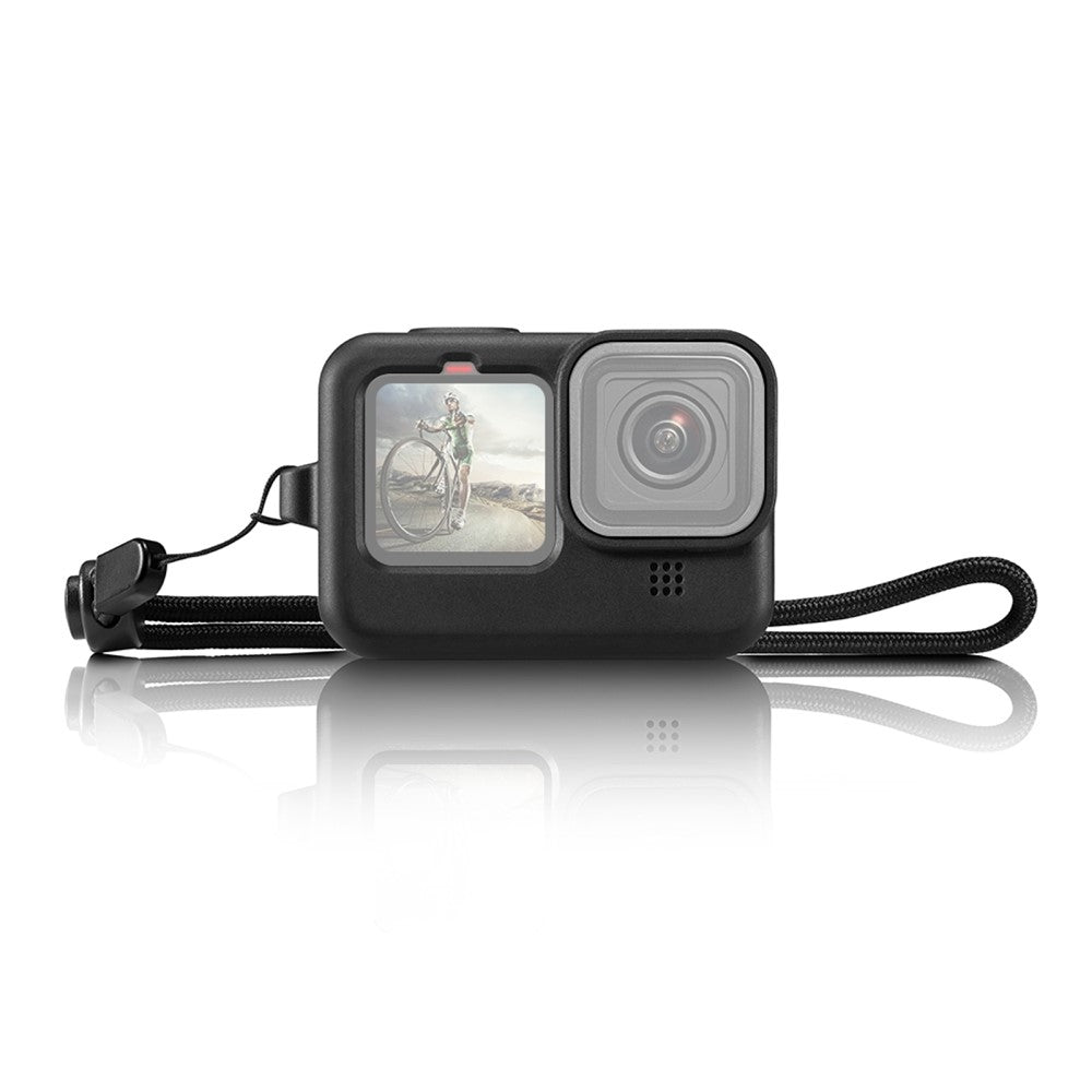 PULUZ PU518 Silicone Case for GoPro Hero 11 Black / 10 Black / 9 Black Camera Protective Cover + Lens Cap