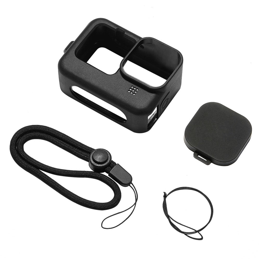 PULUZ PU518 Silicone Case for GoPro Hero 11 Black / 10 Black / 9 Black Camera Protective Cover + Lens Cap