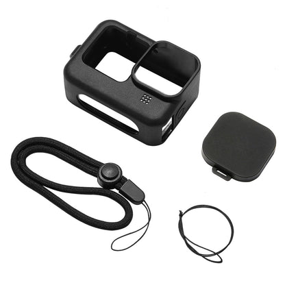 PULUZ PU518 Silicone Case for GoPro Hero 11 Black / 10 Black / 9 Black Camera Protective Cover + Lens Cap