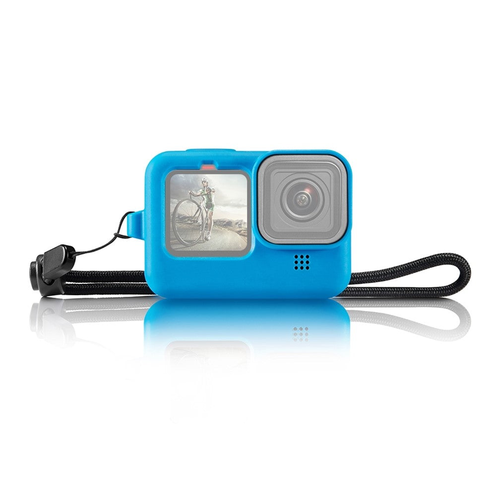 PULUZ PU518 Silicone Case for GoPro Hero 11 Black / 10 Black / 9 Black Camera Protective Cover + Lens Cap