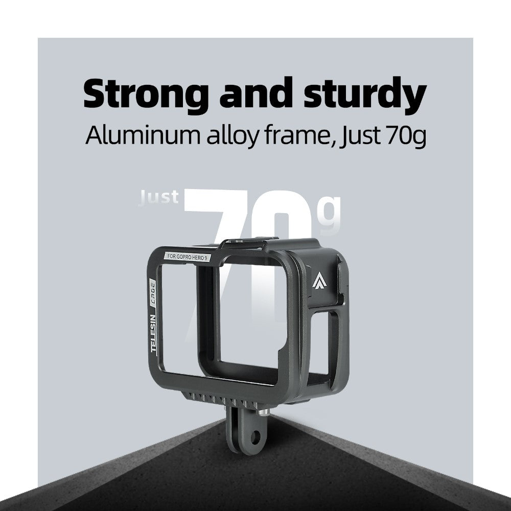 TELESIN AT1102 Aluminum Alloy Housing Case Shell for GoPro Hero 10 / 9