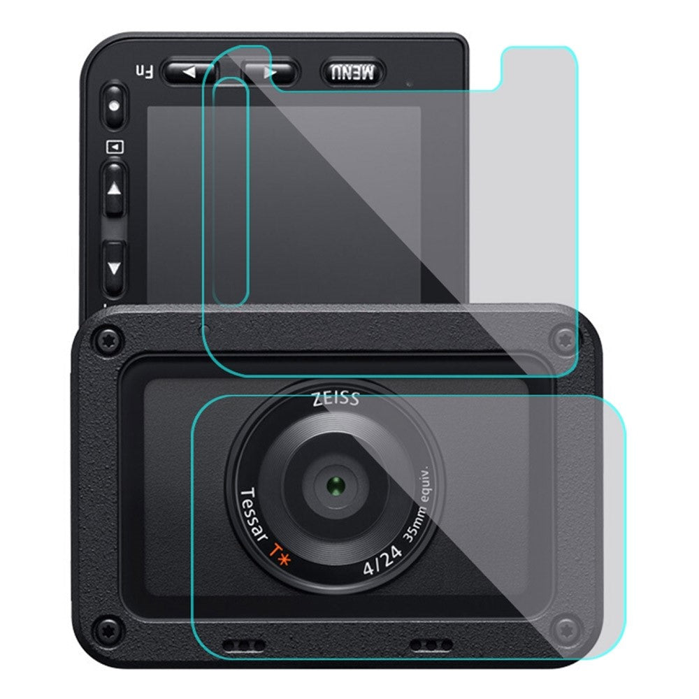 PULUZ PU406 For Sony RX0 II / RX0 Camera Front Lens Rear Display Screen Protector HD Anti Fingerprint AF Protection Film